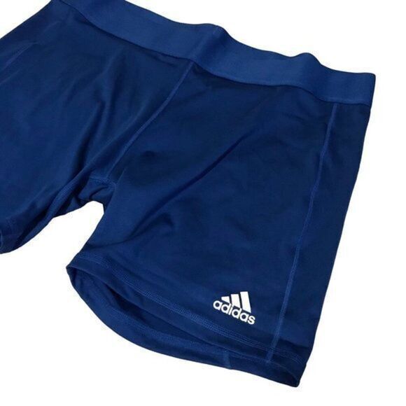 Adidas Womens Plus Size 2X Blue Volleyball 4" Tights Shorts - Picture 2 of 3